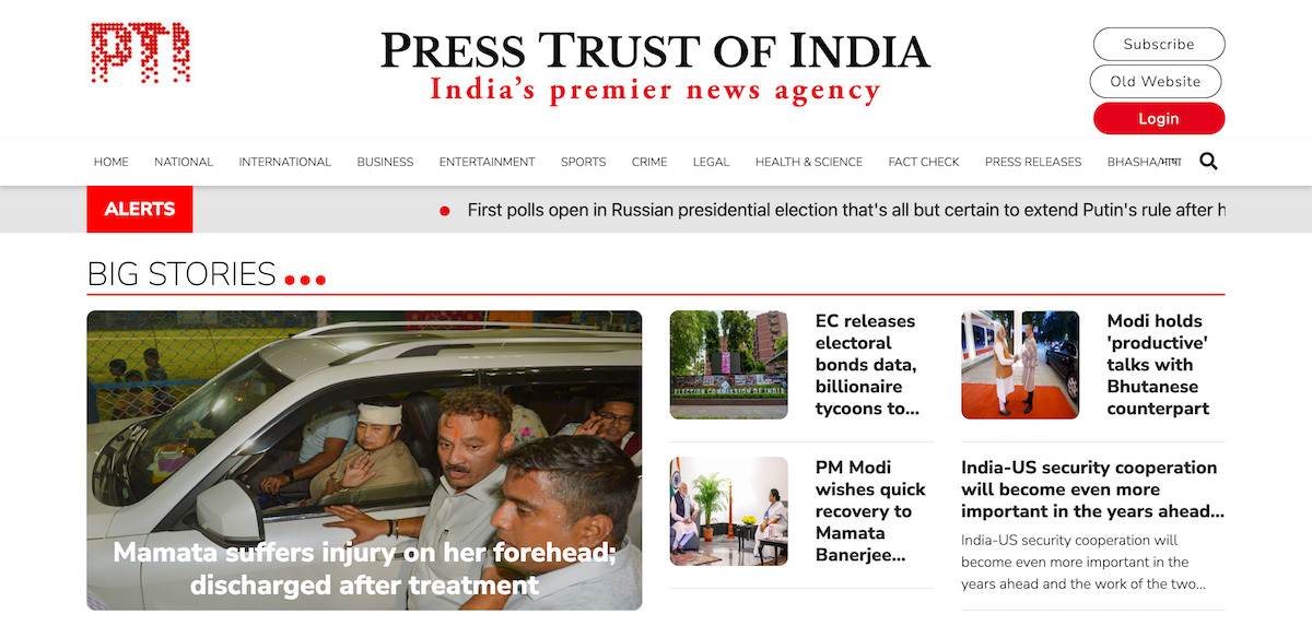 Press Trust of India - www.ptinews.com